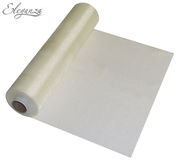 Eleganza Soft Sheer Organza 29cm x 25m Ivory - Organza / Fabric